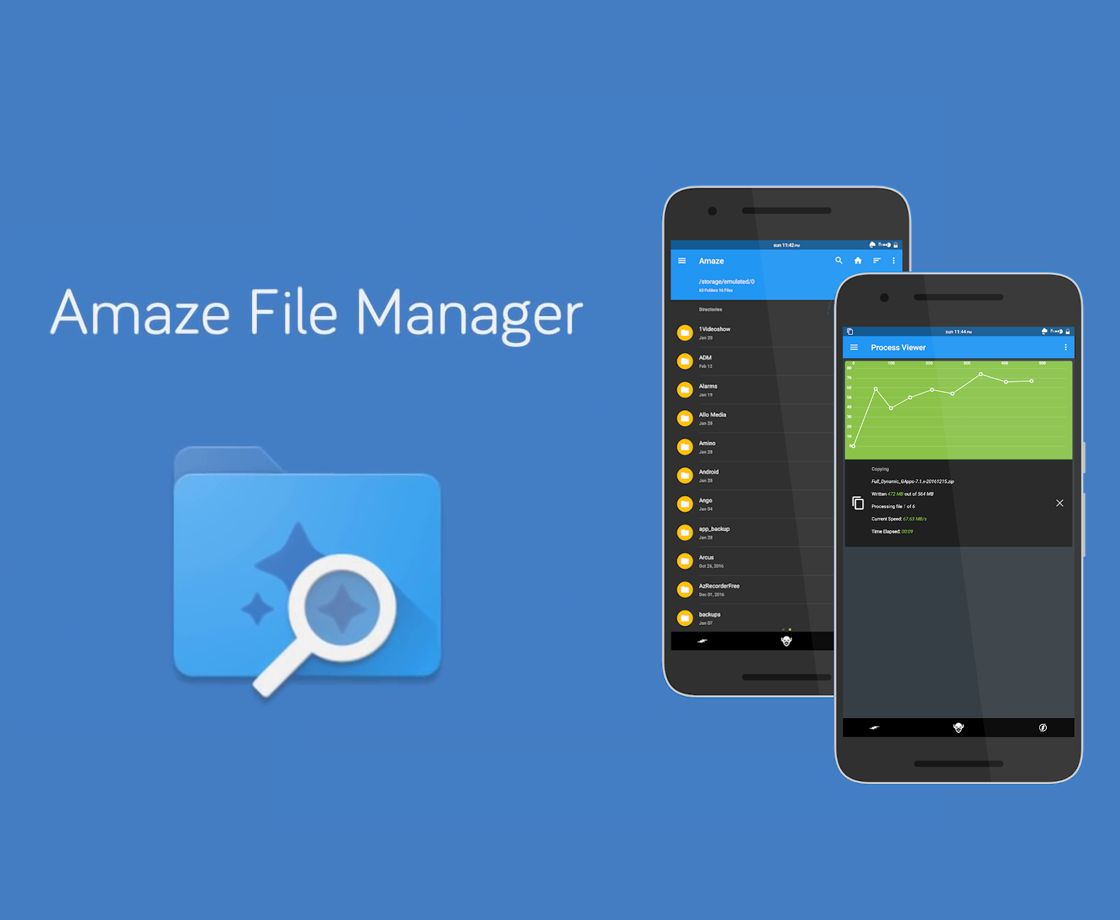 Amaze File Manager популарен менаџер на фајлови од отворен код за